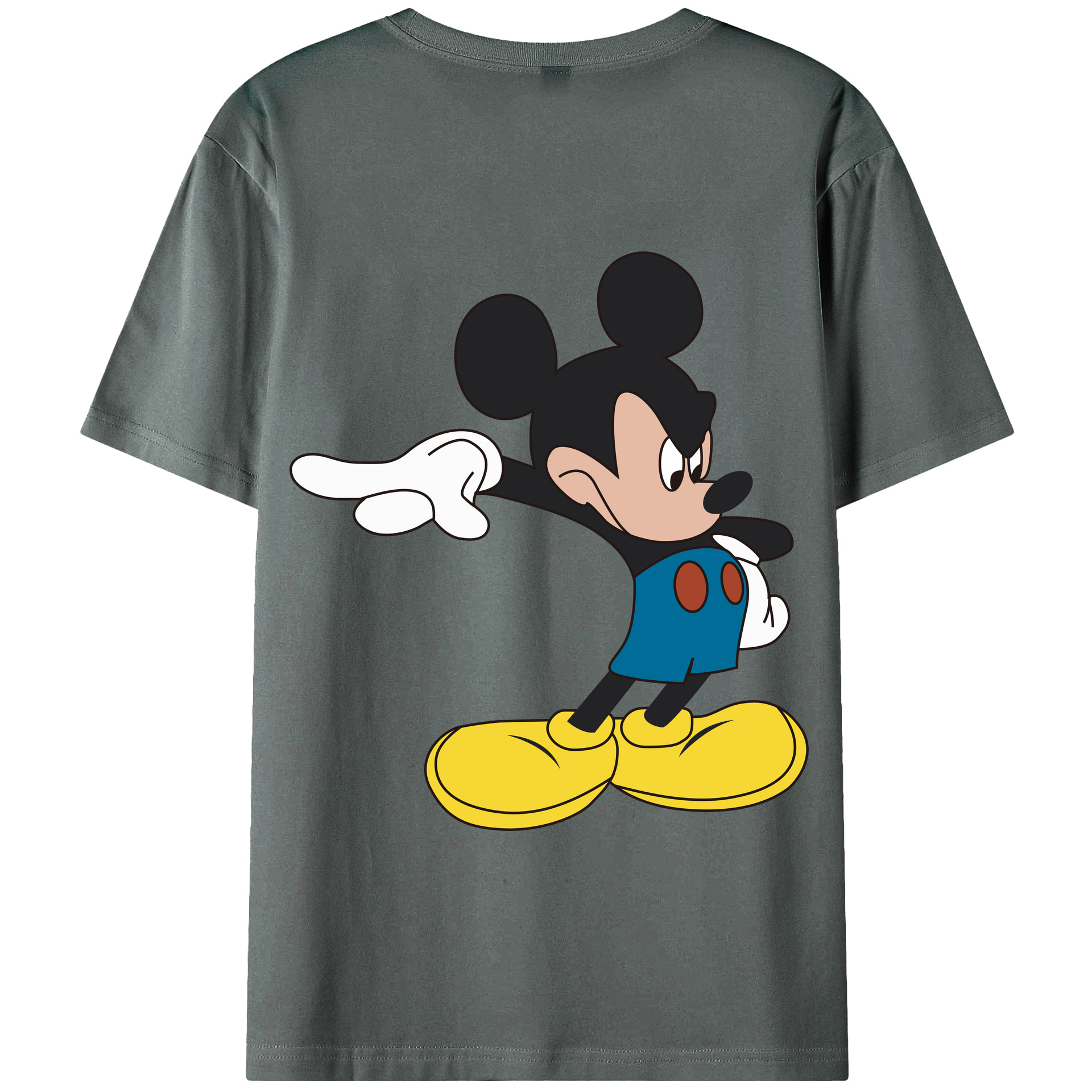 （画像用） ミッキーマウス Mickey Mouse 綿100％半袖Tシャツ（背面プリント）